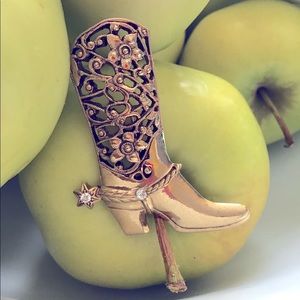 VINTAGE 1980’s COWBOY/ GIRL BOOT W/ BLING